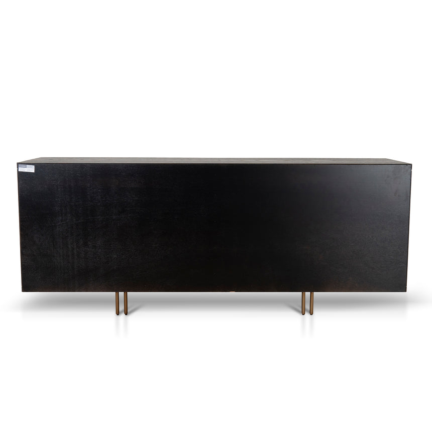 2m Buffet Unit - Textured Espresso Black - View 5