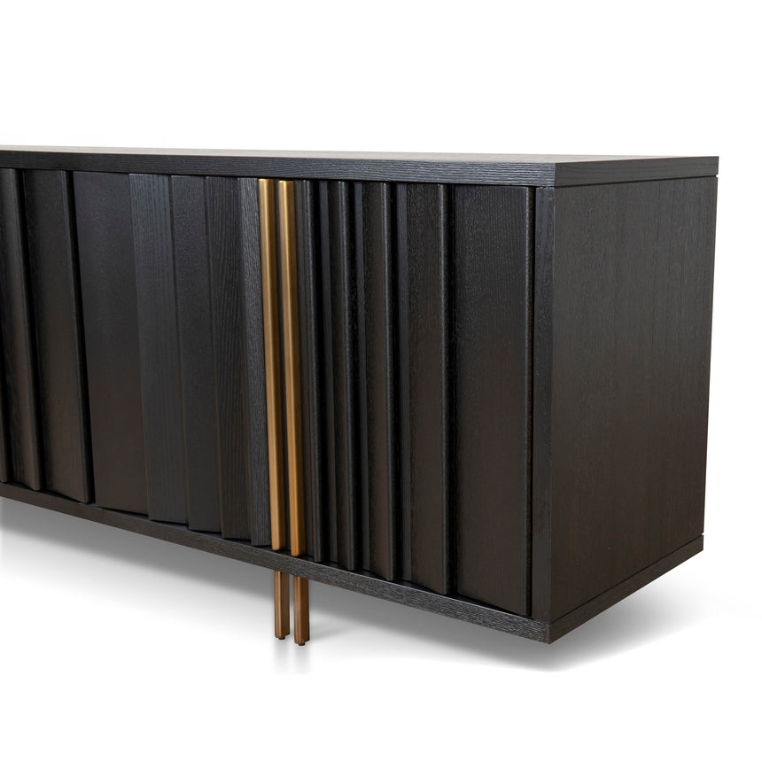 2m Buffet Unit - Textured Espresso Black - View 9