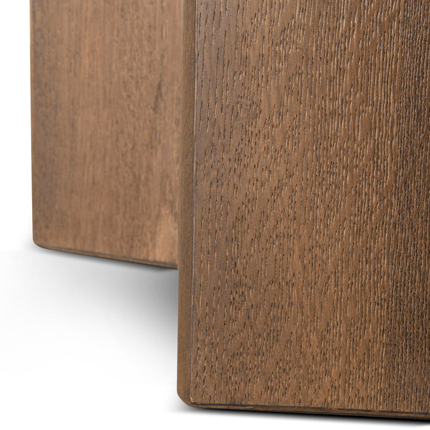 2.4m Pill Shape Dining Table - Caramel Oak - View 11