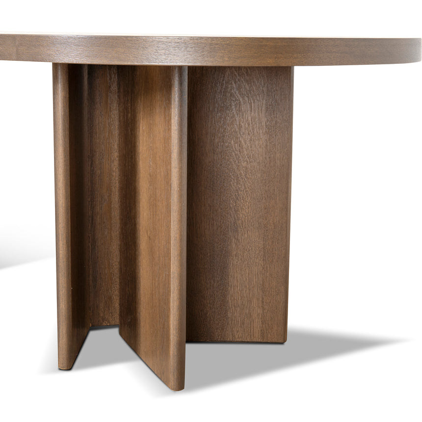 2.4m Pill Shape Dining Table - Caramel Oak - View 7