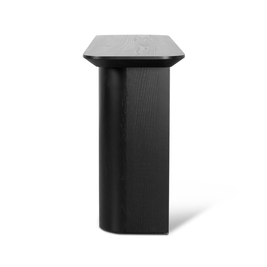 1.5m Console Table - Textured Espresso Black - View 13