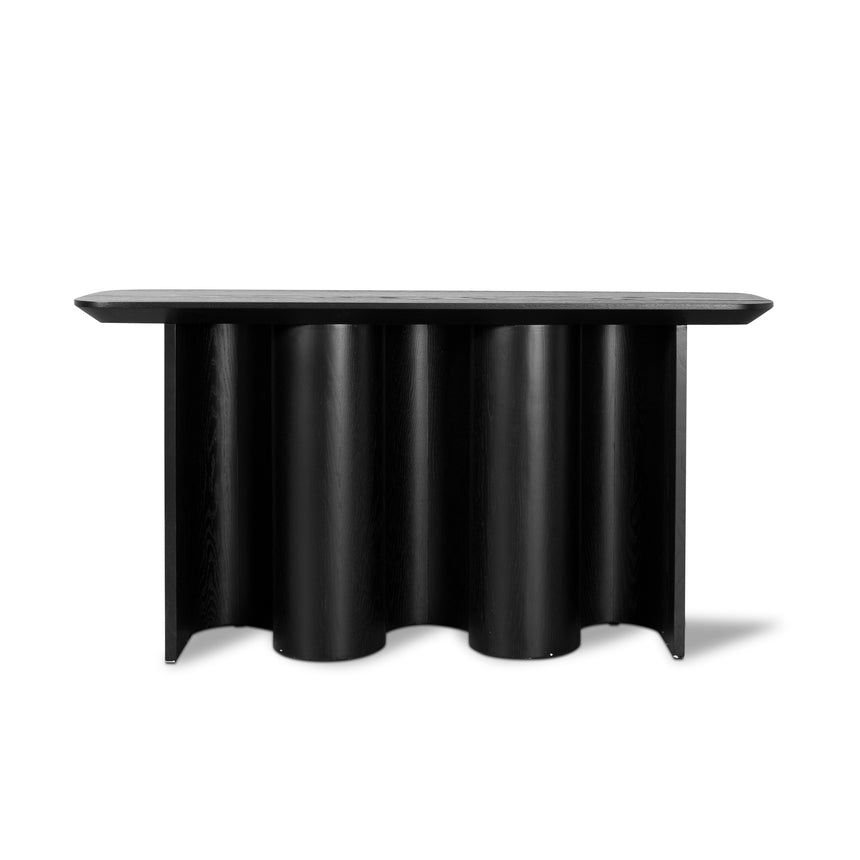 1.5m Console Table - Textured Espresso Black - View 14