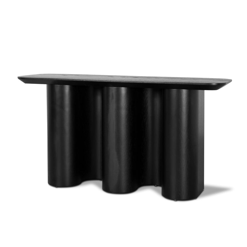 1.5m Console Table - Textured Espresso Black - View 3
