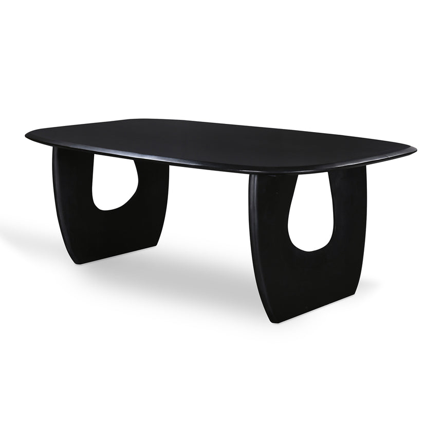 2.2m Dining Table - Full Black - View 2