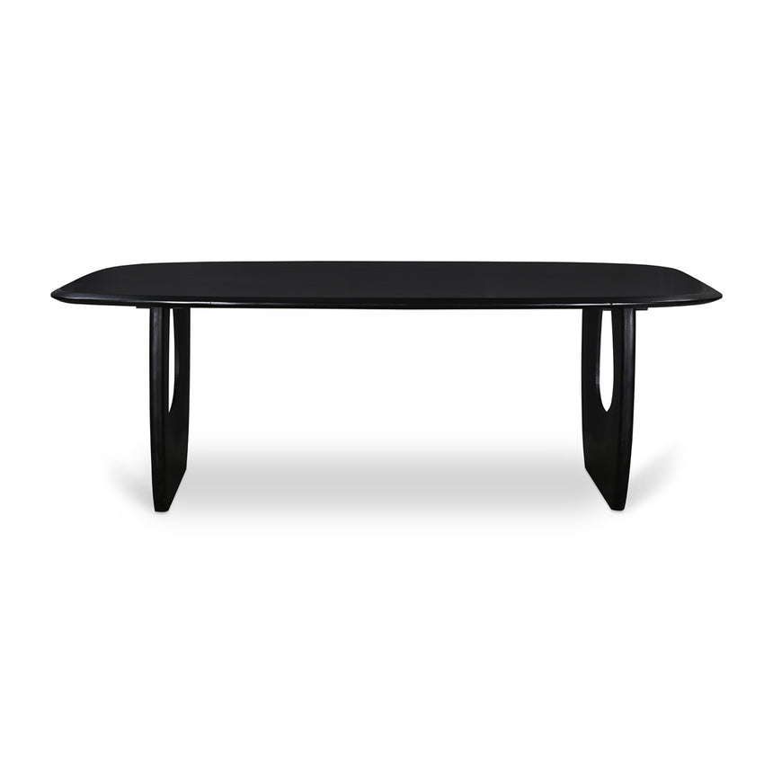 2.2m Dining Table - Full Black - View 3