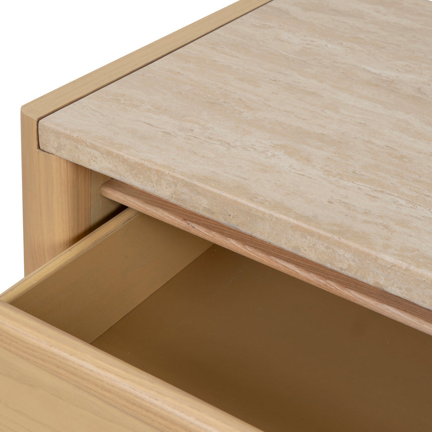 160m Travertine Chest of Drawers - Creme Ash - View 8
