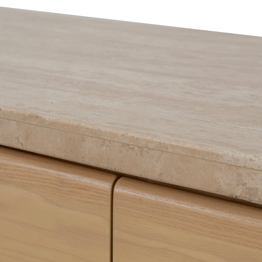 160m Travertine Chest of Drawers - Creme Ash - View 10