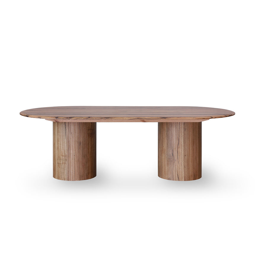 2.4m Oval Dining Table - Natural - View 2