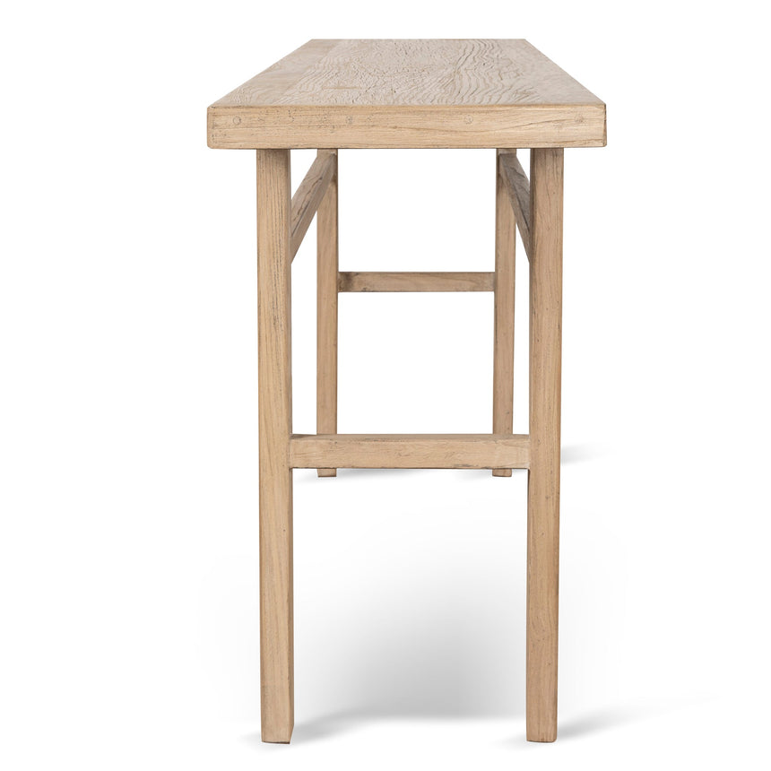 1.8m Elm Console Table - Natural - View 4