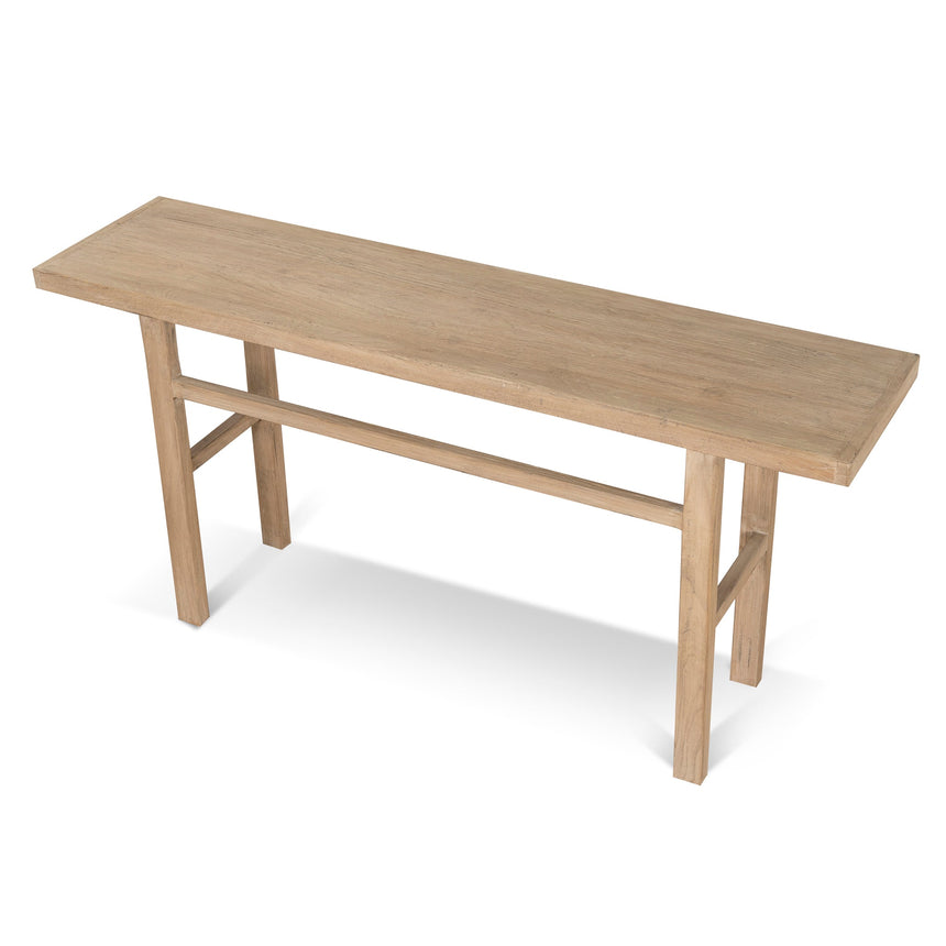 1.8m Elm Console Table - Natural - View 3