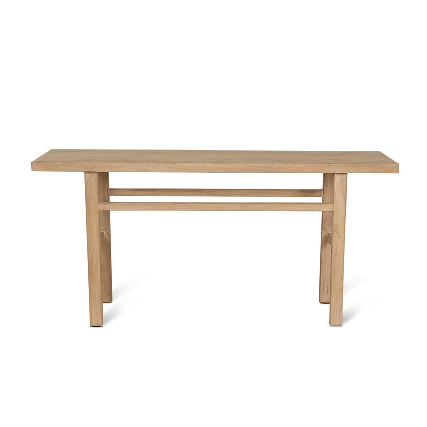 1.8m Elm Console Table - Natural - View 2
