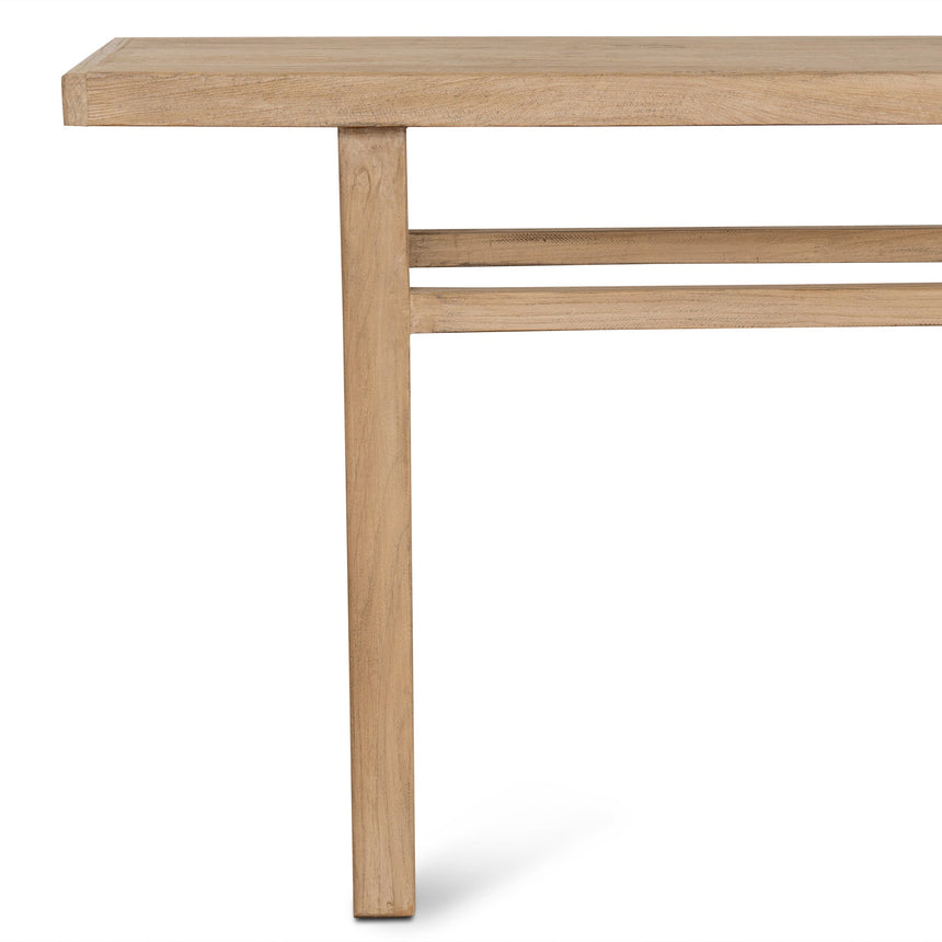 1.8m Elm Console Table - Natural - View 5