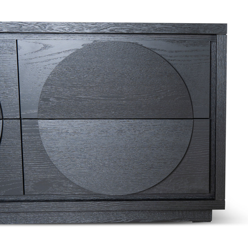 1.6m Dressing Unit - Textured Espresso Black - View 15