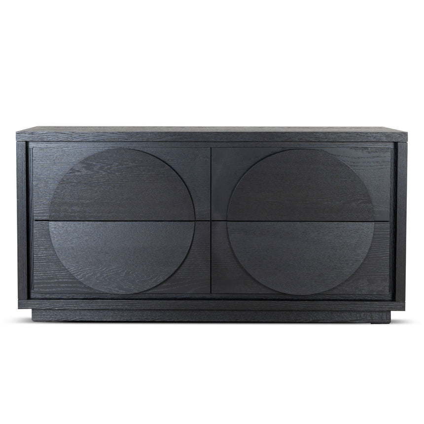1.6m Dressing Unit - Textured Espresso Black - View 2