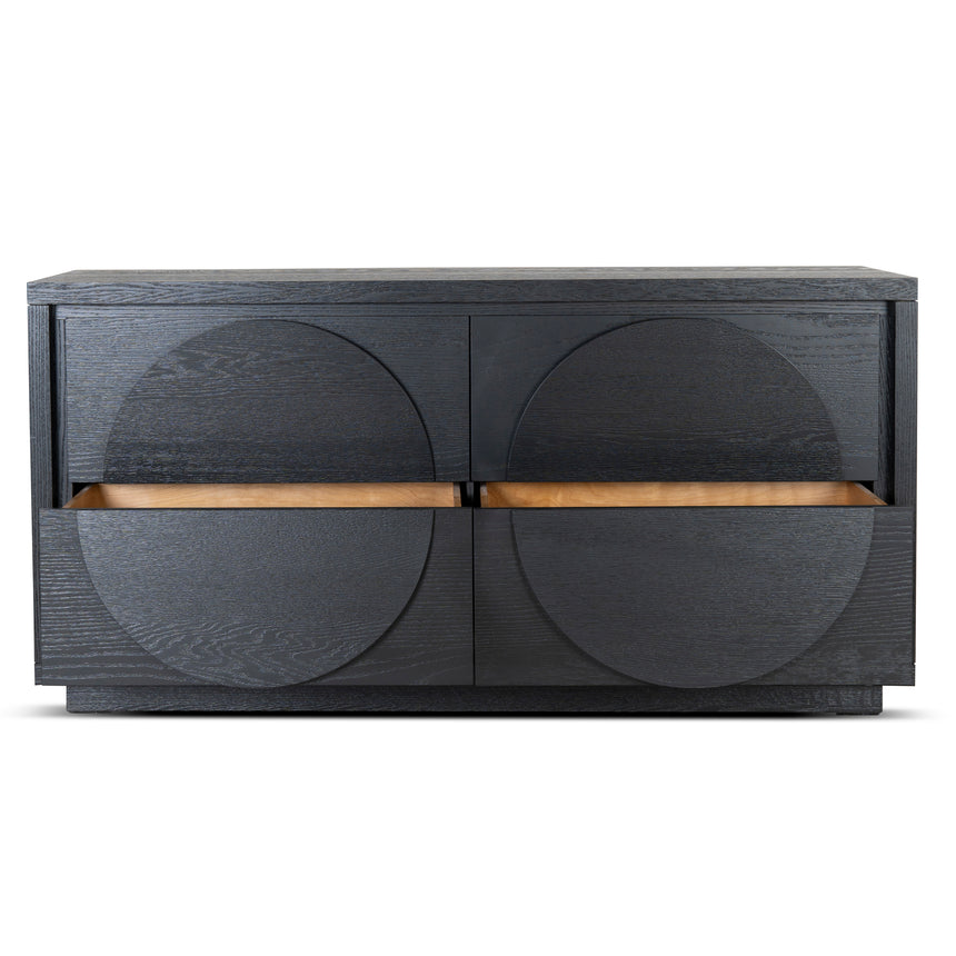 1.6m Dressing Unit - Textured Espresso Black - View 5