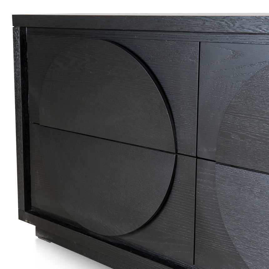 1.6m Dressing Unit - Textured Espresso Black - View 9