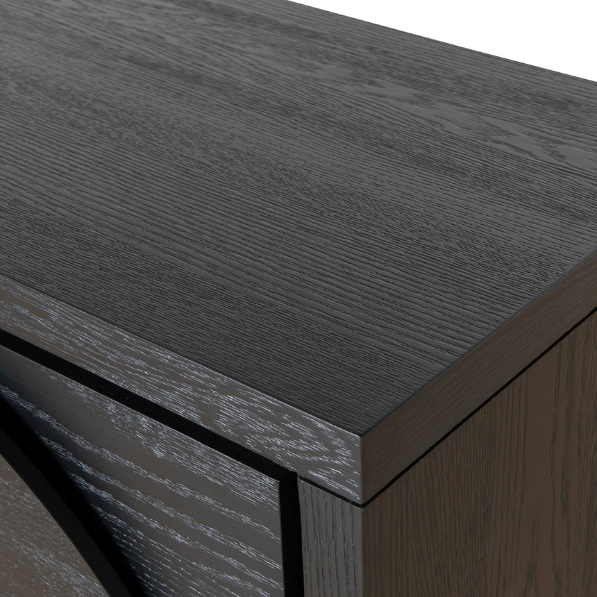 1.6m Dressing Unit - Textured Espresso Black - View 10