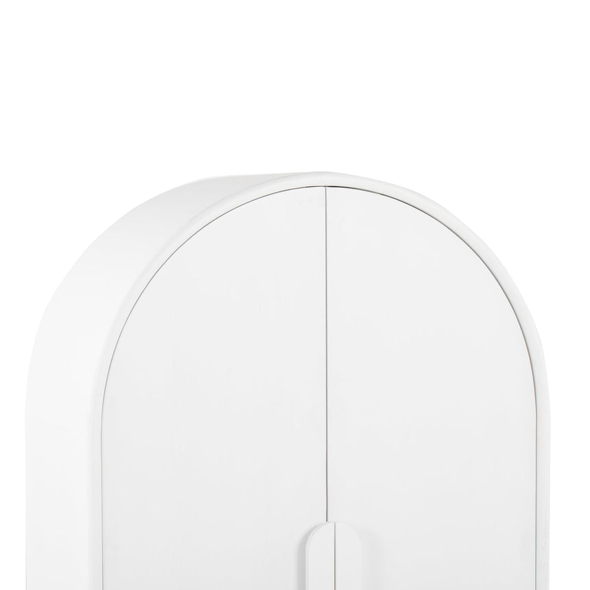 Ash Curve Cabinet - White - View 5