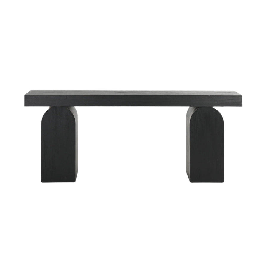 1.9m New Elm Console Table - Full Black - View 2