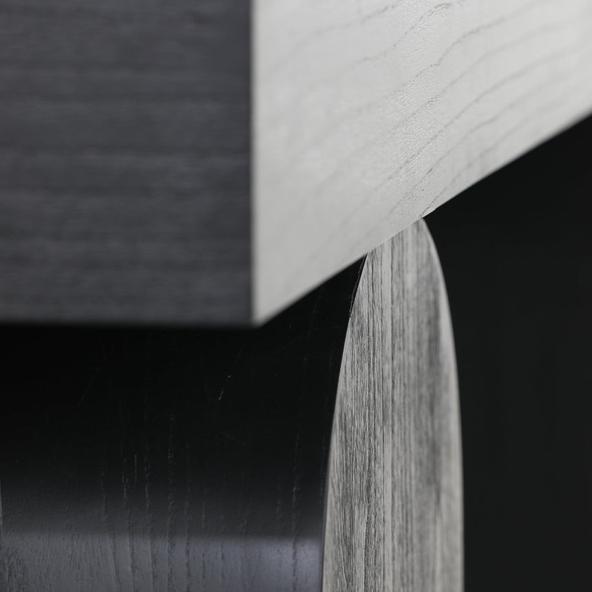 1.9m New Elm Console Table - Full Black - View 3