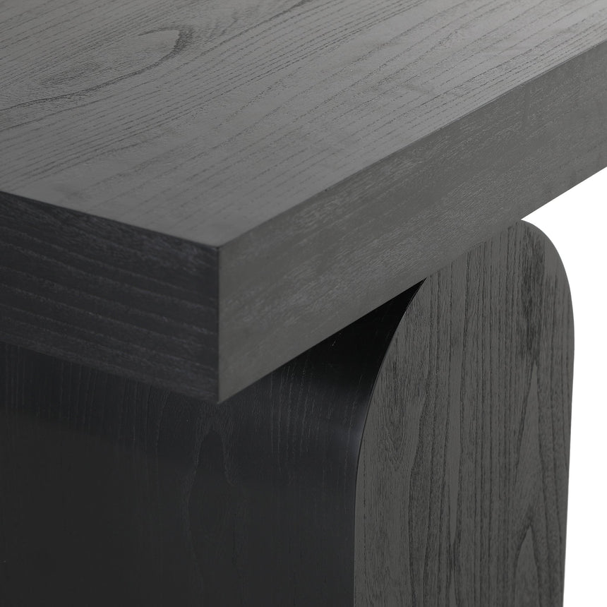 1.9m New Elm Console Table - Full Black - View 5
