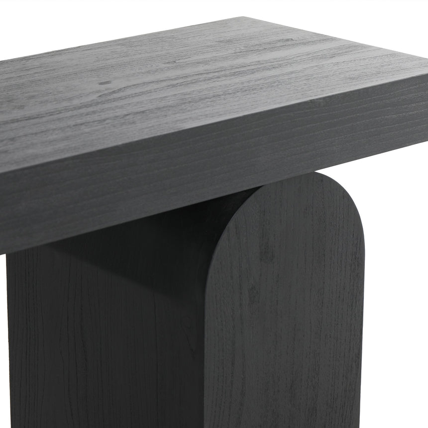 1.9m New Elm Console Table - Full Black - View 6