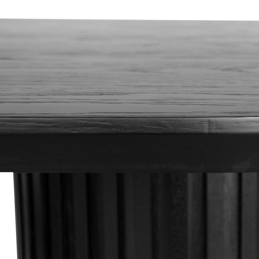 2.5m Wooden Dining Table - Black - View 7