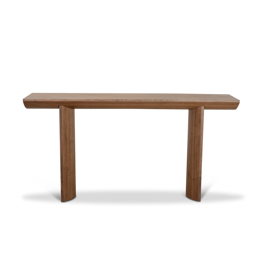 1.6m Console Table - Walnut Veneer - View 2