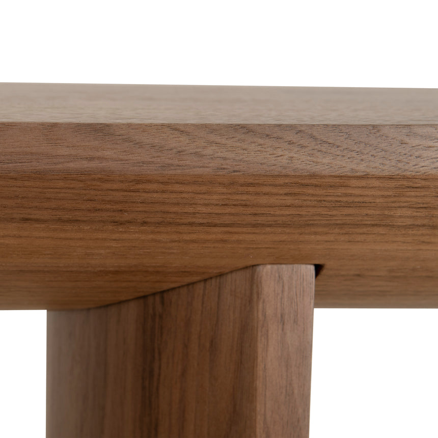 1.6m Console Table - Walnut Veneer - View 9