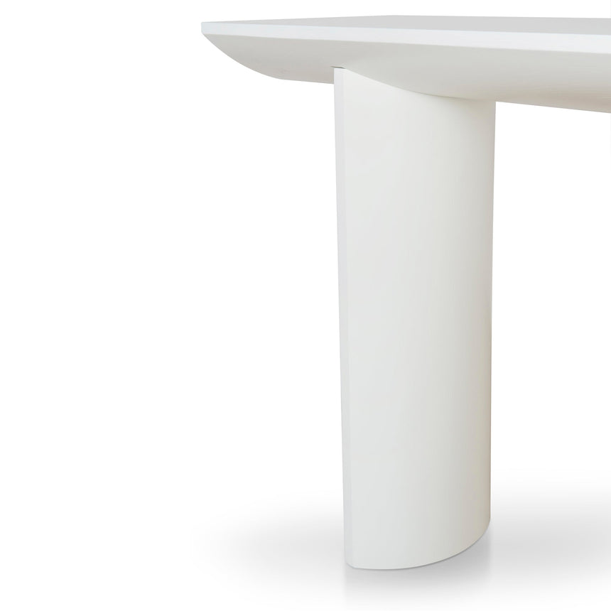 1.6m Console Table - White Oak - View 9
