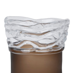Wave Brown Bottom Vase | Brown | Myka Home