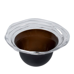 Stacked Wave Brown Bottom Bowl | Brown | Myka Home