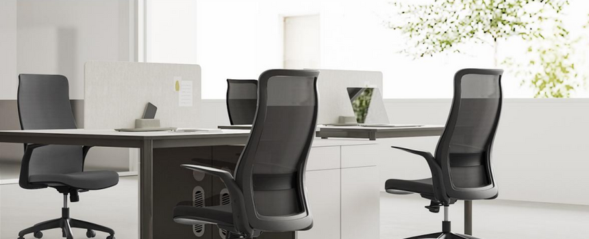 Mesh Office Chair | Black | Myka Home - View 18