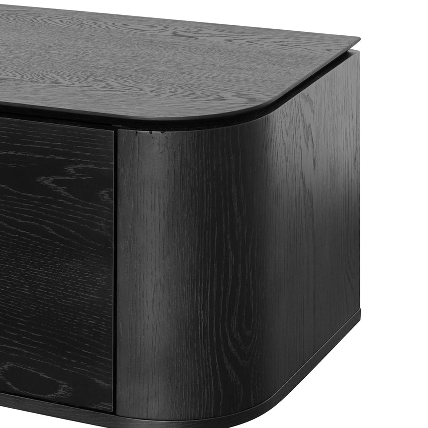 2.4m TV Entertainment Unit | Black Oak | Myka Home - View 8