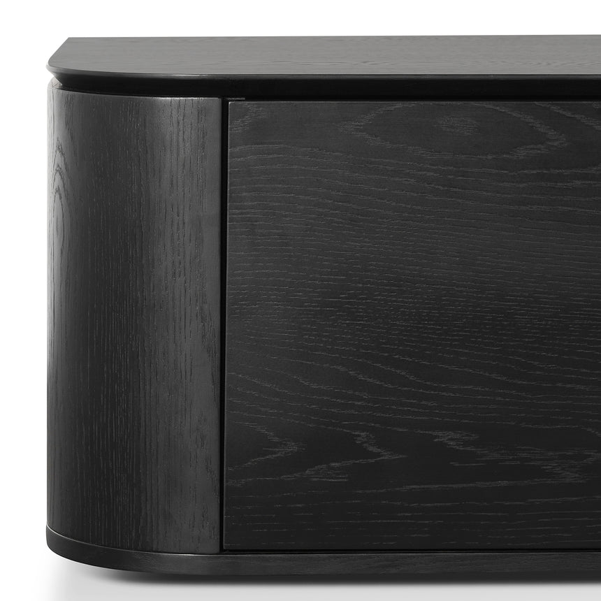 2.4m TV Entertainment Unit | Black Oak | Myka Home - View 7
