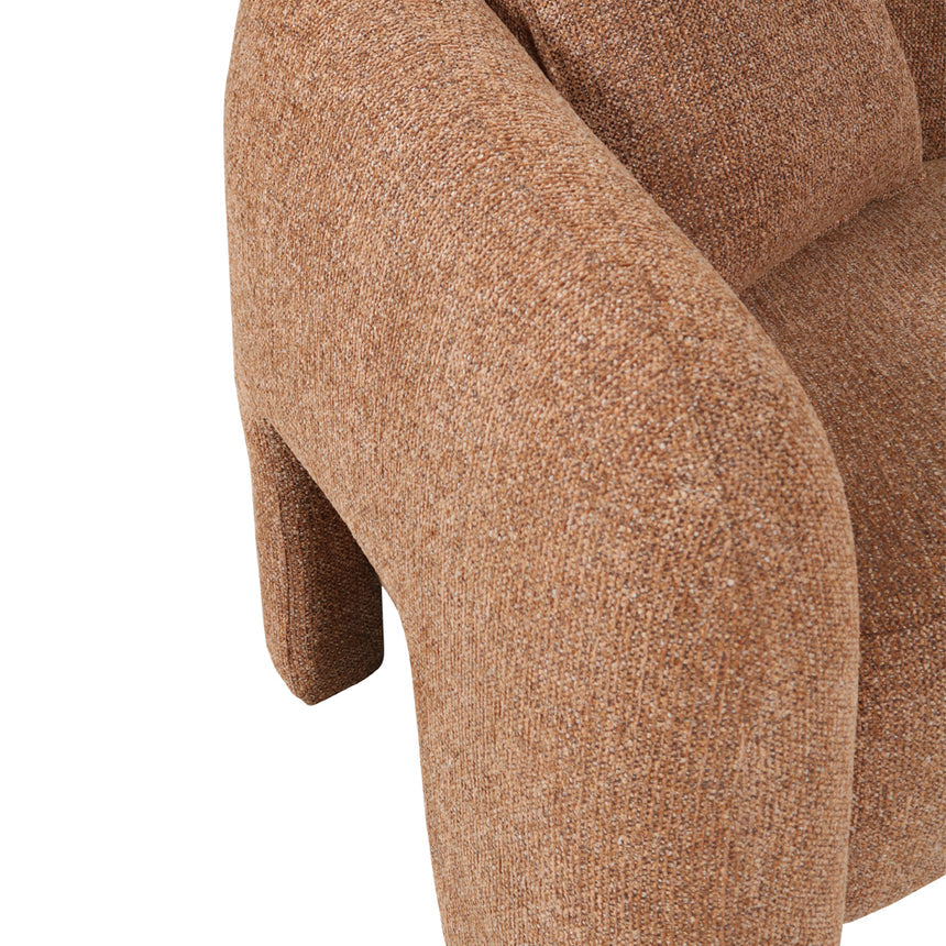 3 Seater Sofa - Coral Orange - View 3