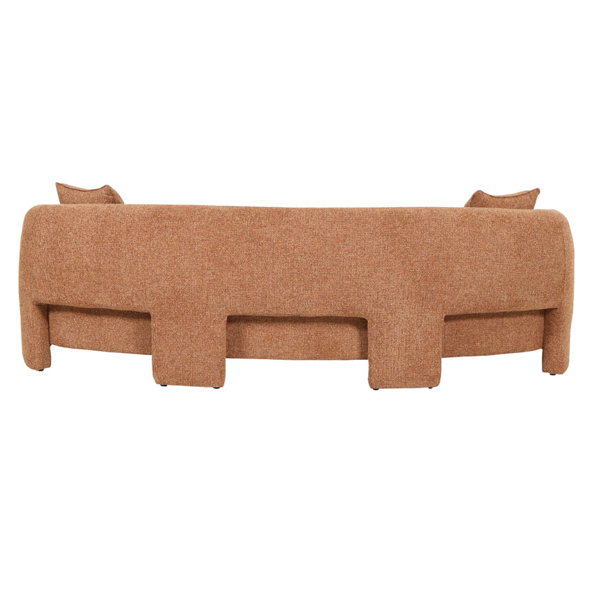 3 Seater Sofa - Coral Orange - View 6