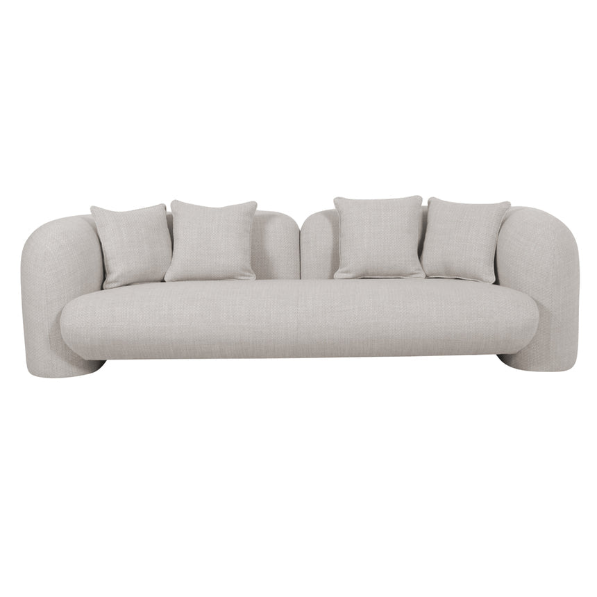 3 Seater Sofa - Beige Linen - View 2