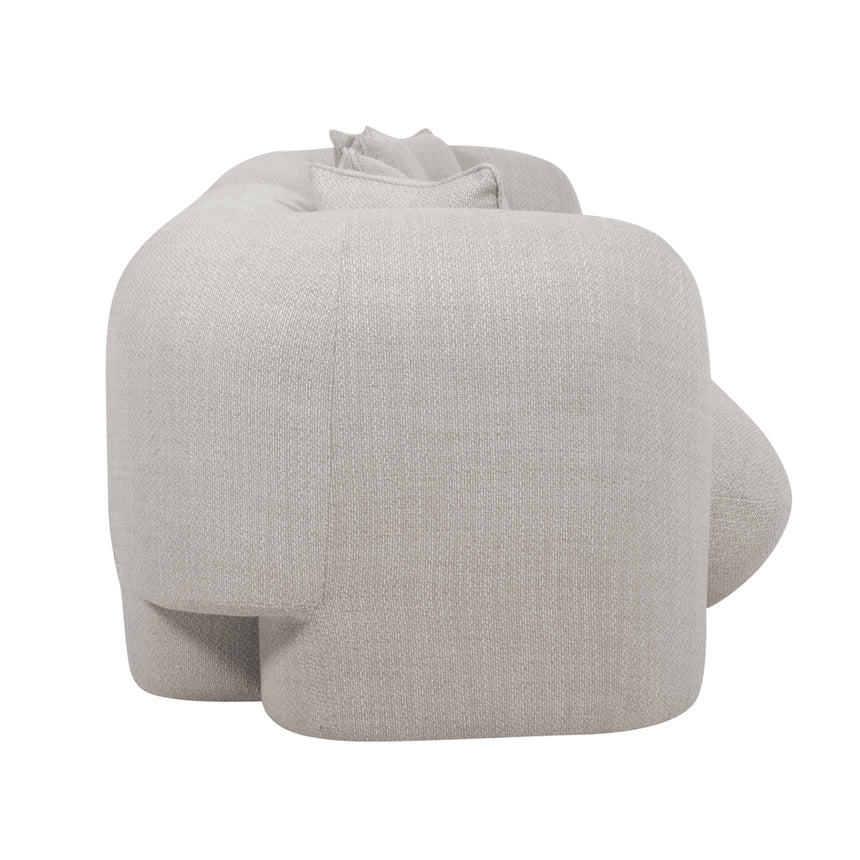 3 Seater Sofa - Beige Linen - View 4