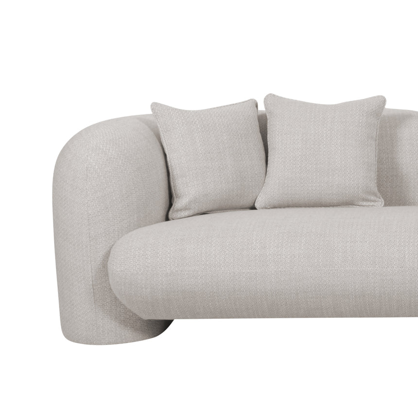 3 Seater Sofa - Beige Linen - View 7