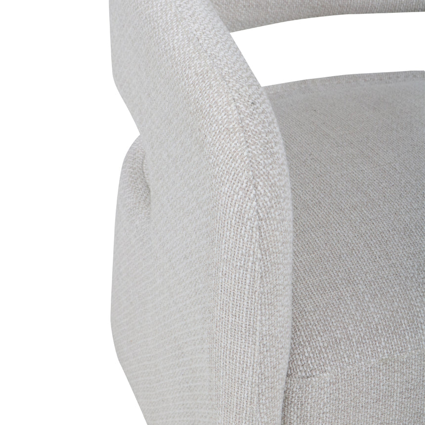 Armchair - Beige Linen - View 6
