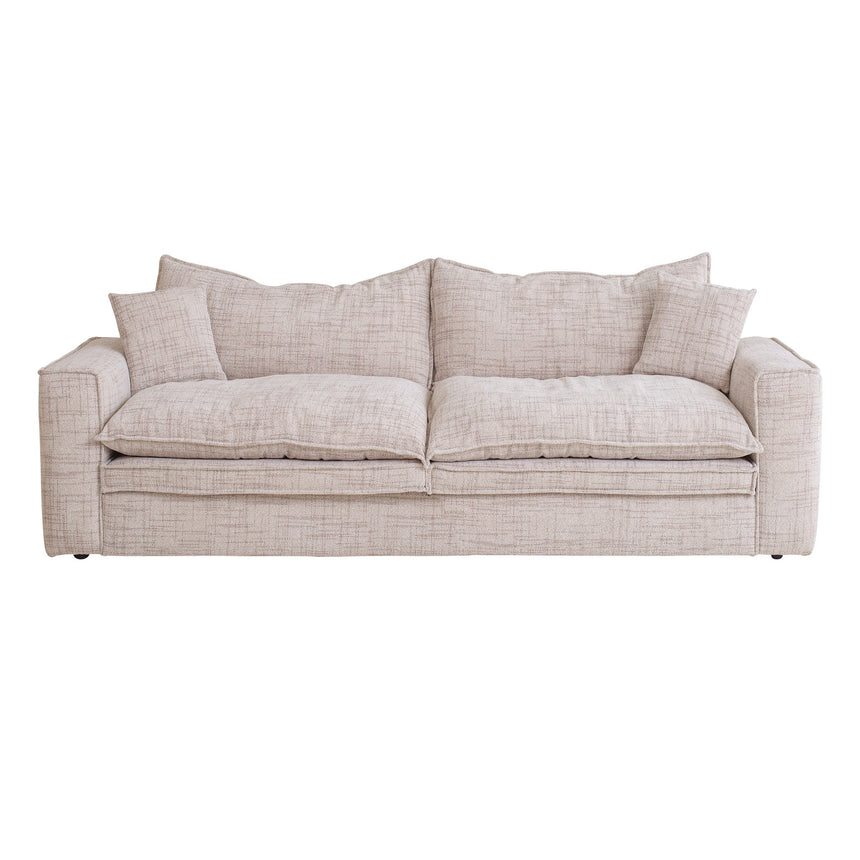 2 Seater Fabric Sofa - Cream - View 2