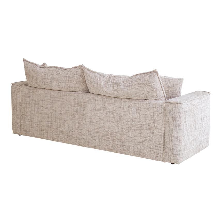 2 Seater Fabric Sofa - Cream - View 3