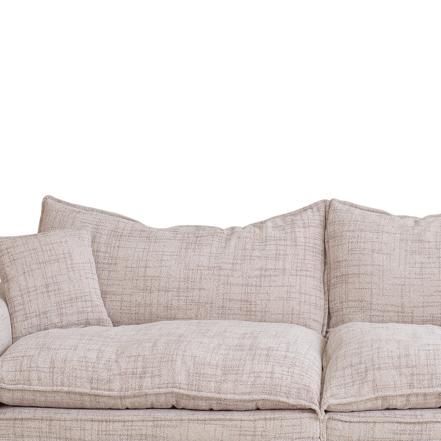 2 Seater Fabric Sofa - Cream - View 6