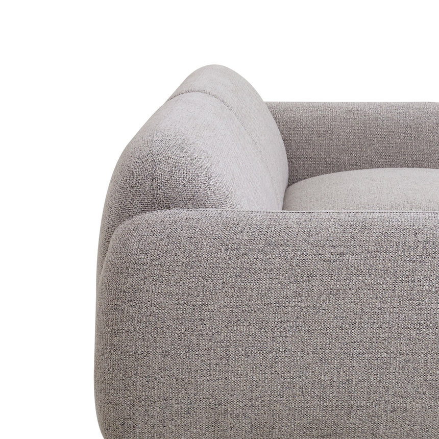 3 Seater Fabric Sofa - Speckled Grey - View 8