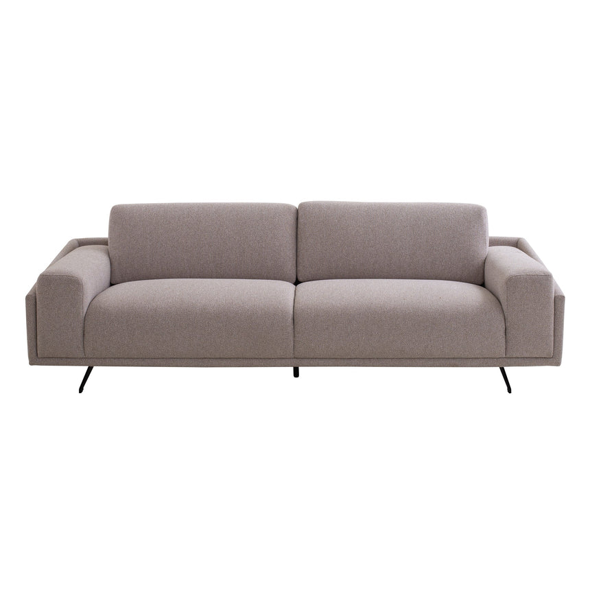 3 Seater Fabric Sofa - Dusty Grey - View 2