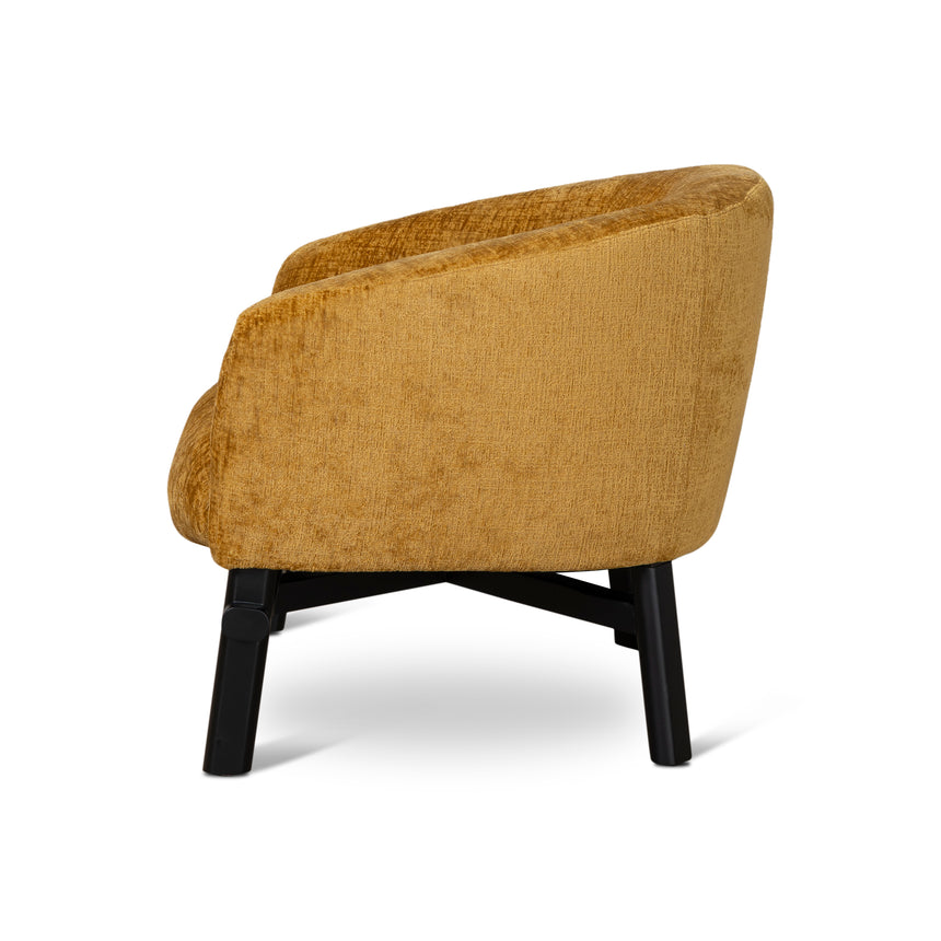 Fabric Armchair - Ochre - View 3