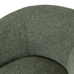 CLC10077-KJ Fabric Armchair - Coral Dark Green