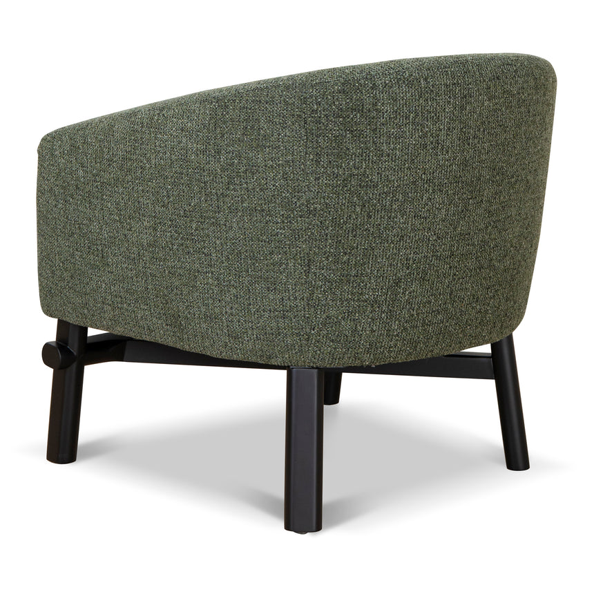 Fabric Armchair - Coral Dark Green - View 3