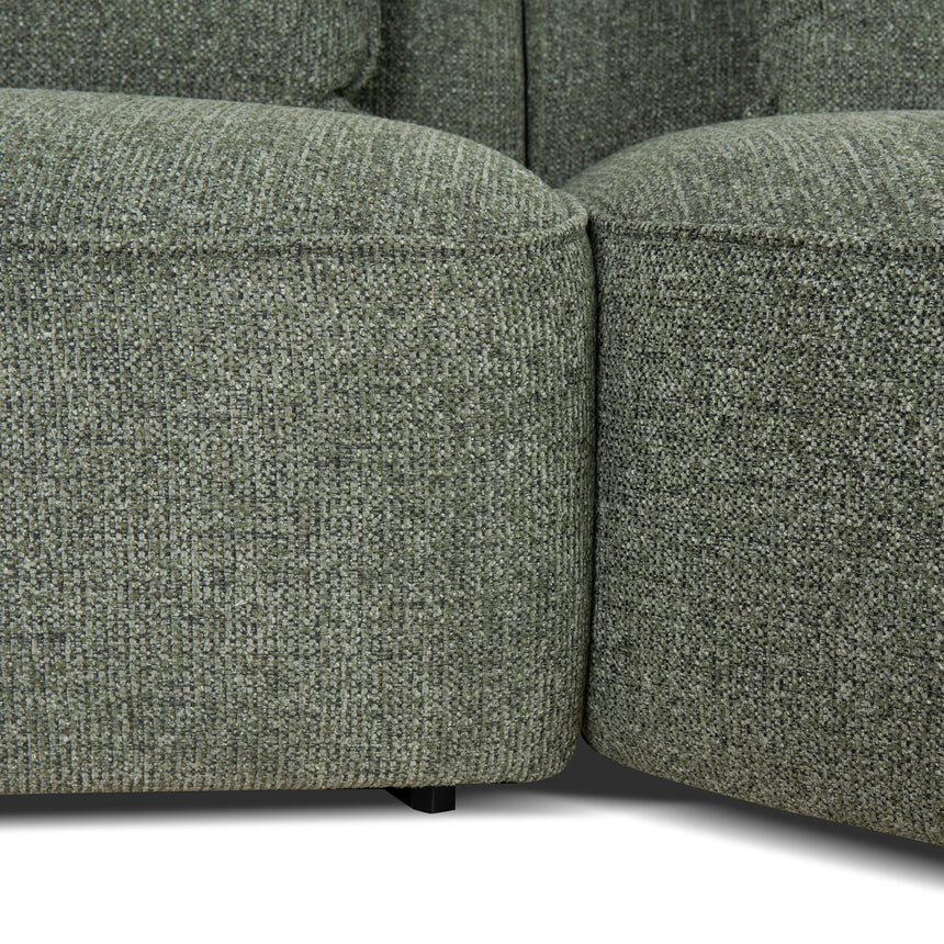 Right Chaise Sofa - Coral Dark Green - View 14
